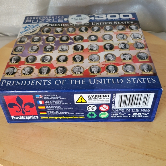 EuroGraphics US Presidents Jigsaw Puzzle (300-Piece) All Occasion Ages - Picture 2 of 8